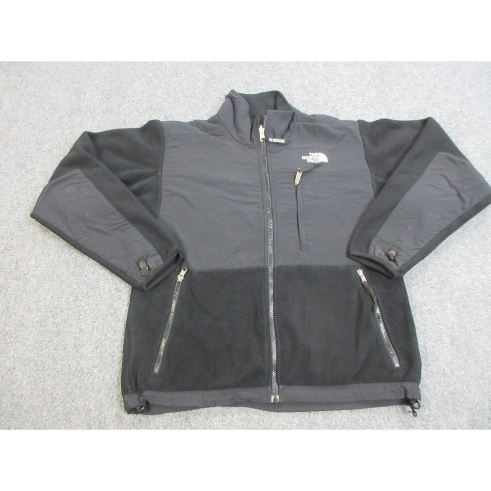 The North Face Fleece Jacket Womens Small Black Polartec Denali Full Zip Pockets